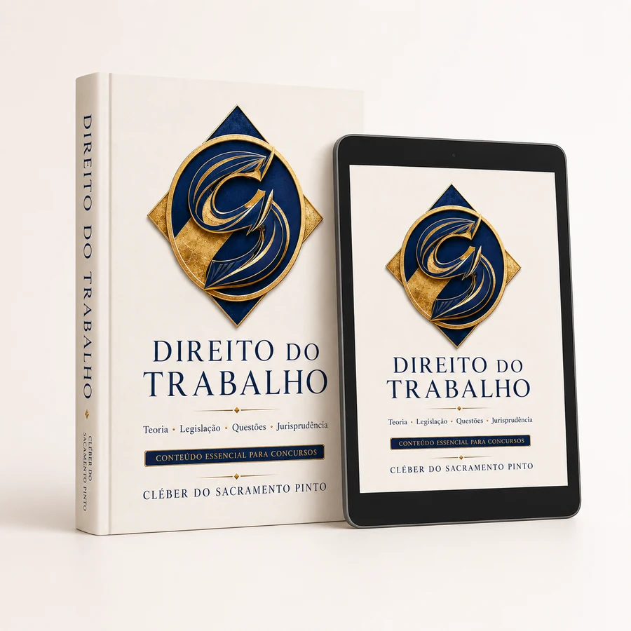 Livro Direito do Trabalho e versão digital em tablet